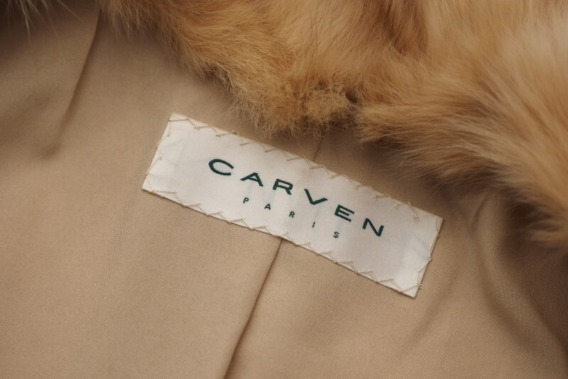 GP7834〇CARVEN カルヴェン*セーブルファー SABLE*最高級毛皮*レザーベルト付き*リアルファ―*ファーコート*ハーフコート*FREE*ブラウン系_画像3