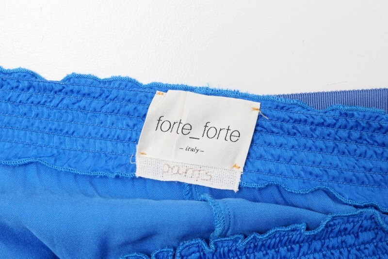 MF9248= Italy made * Forte Forte /forte forte* lustre feeling * Glo gran ribbon belt * Easy pants * size 0* blue group 