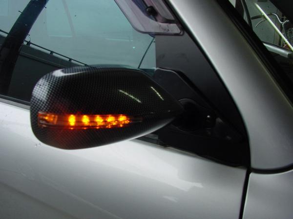 BE FREE RX-8 SE3P ＧＴ1 コンペ　エアロミラー　LEDウインカー付き　カーボンフェイク F2_(装着例)車種によって形状が異なります