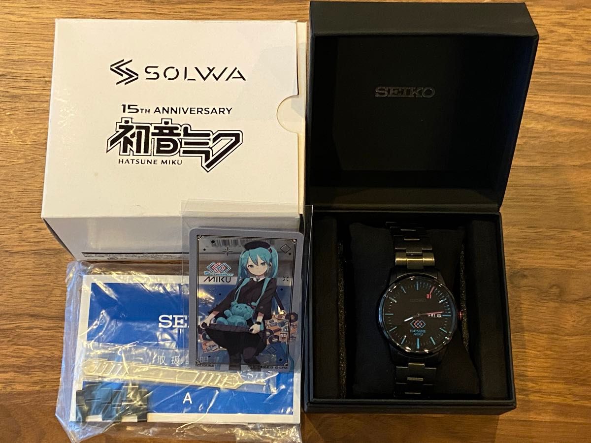 初音ミク× SEIKO 15thAnniversary ウオッチ 腕時計 特別限定生産 SOLWA セイコーウォッチ