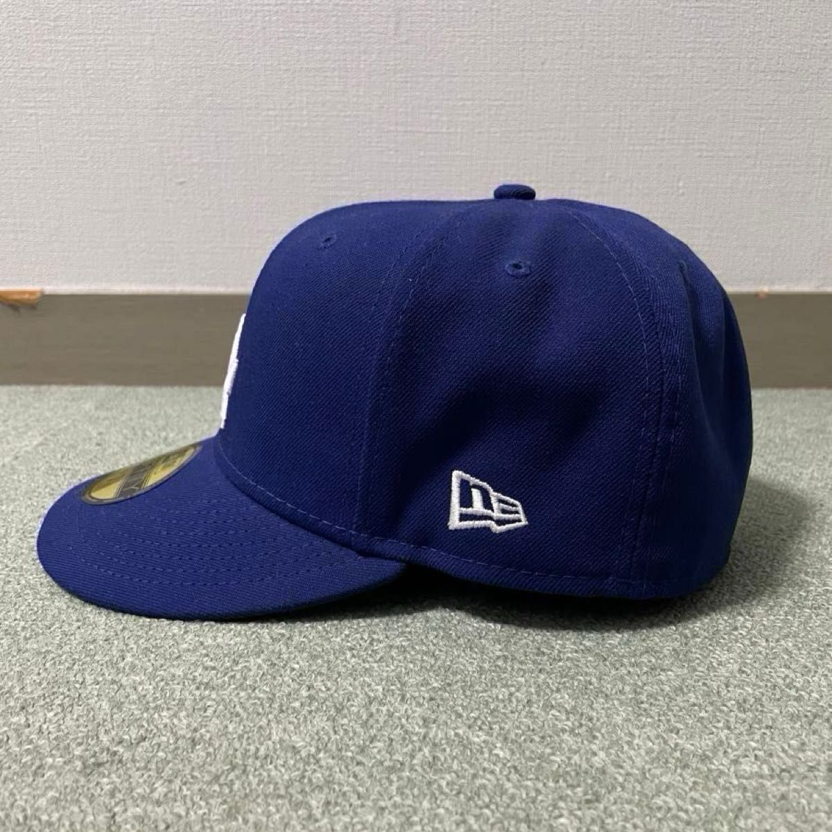 59.6cm / 59FIFTY MLB Side Patch Collection LAD グレーアンダーバイザー