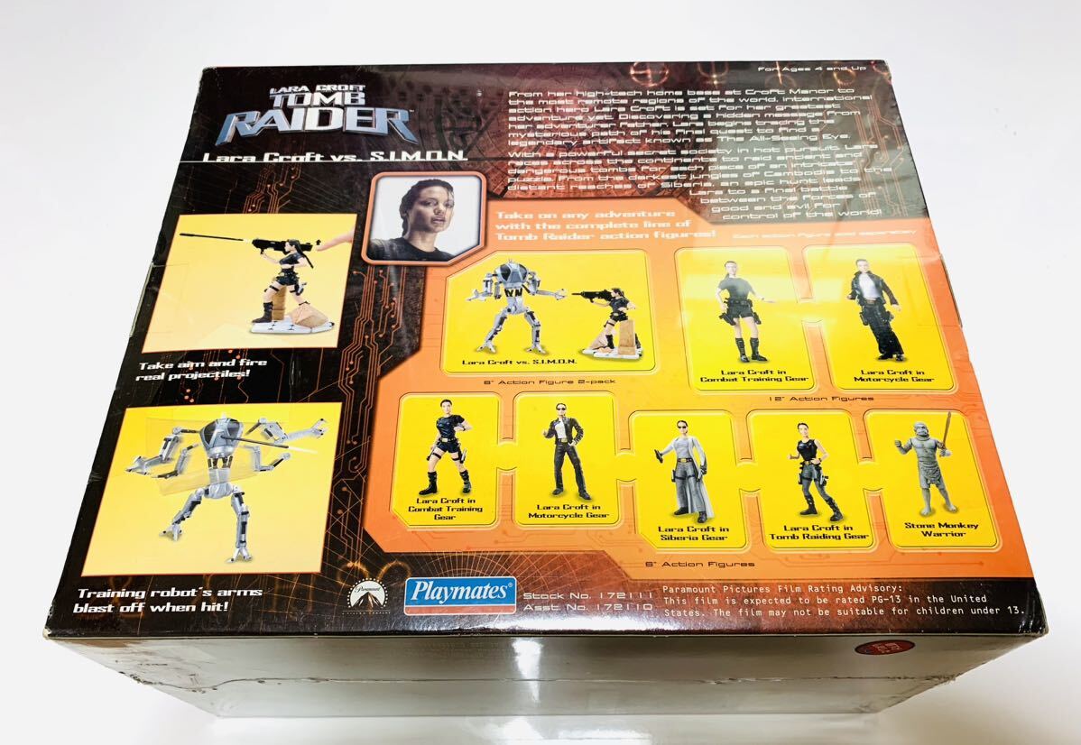 Tomb raider action figure Lara Croft vs S.I.M.O.N playmates / トゥームレイダー アクションフィギュア ララ・クロフト vs S.I.M.O.N_画像3