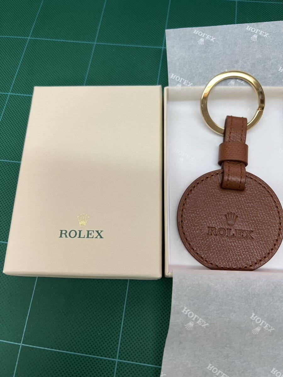 ロレックス キーホルダー キーリング 正規箱 ノベルティ ROLEX キーケース キーカバー ケース 箱 タグ 腕時計　 非売品_画像1