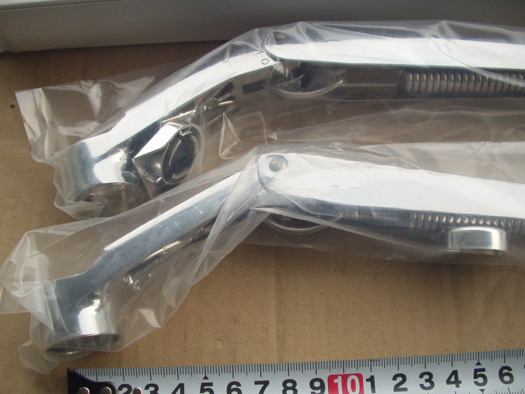  chrome wiper arm unused B goods 10 pcs set *90 parts Showa era custom car image verification .ba person gCAL Lowrider Sports Compact 