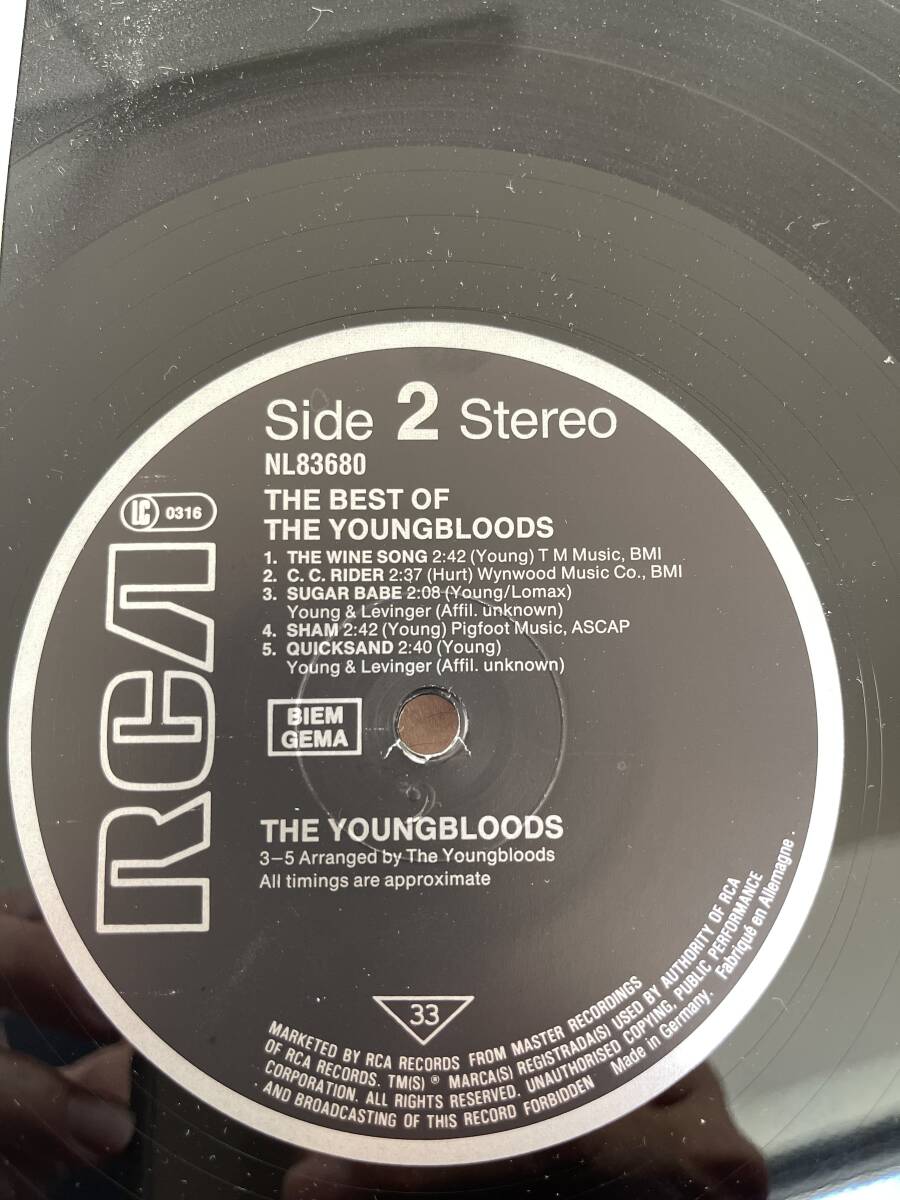 THE YOUNGBLOODS / THE BEST OB THE YOUNGBLOODS ドイツ盤 19??年の画像3