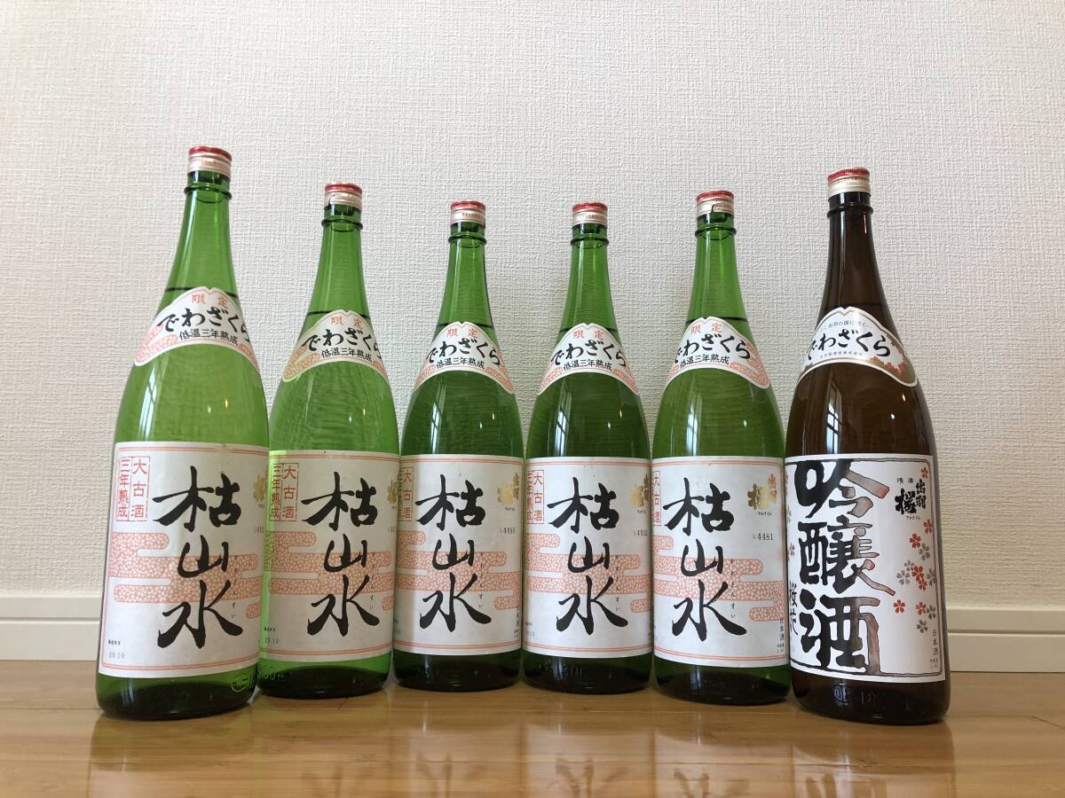  популярный японкое рисовое вино (sake) 1800ml 6 шт. комплект . перо Sakura 