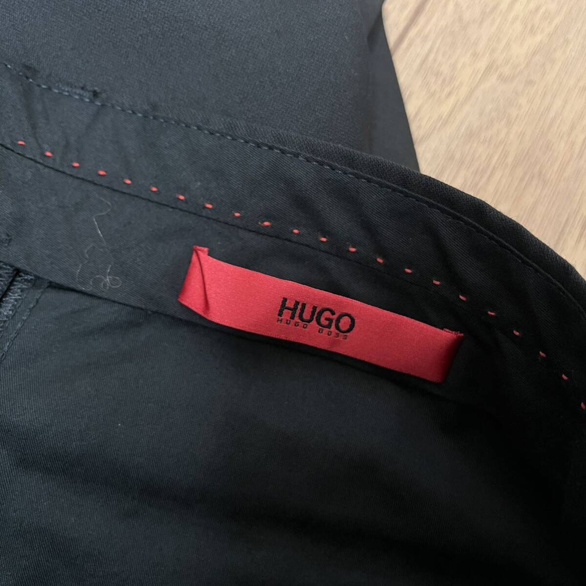 美品　ヒューゴボス　HUGO BOSS パンツ　スラックス　ブラック　黒　M L _画像6