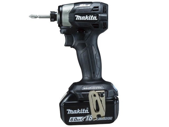 最新機種 新品 makita マキタ 充電式インパクトドライバ TD173DRGXB 黒 ブラック 18V 6.0Ah バッテリ(BL1860B)2本・充電器・ケース付き B48_画像1