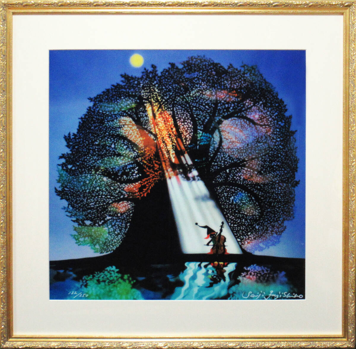 Y857 山下 清 画伯作 「長岡の花火」 300枚限定 リトグラフ 放浪 Y857 山下 清 画伯作 「長岡の花火」 300枚限定 リトグラフ 放浪