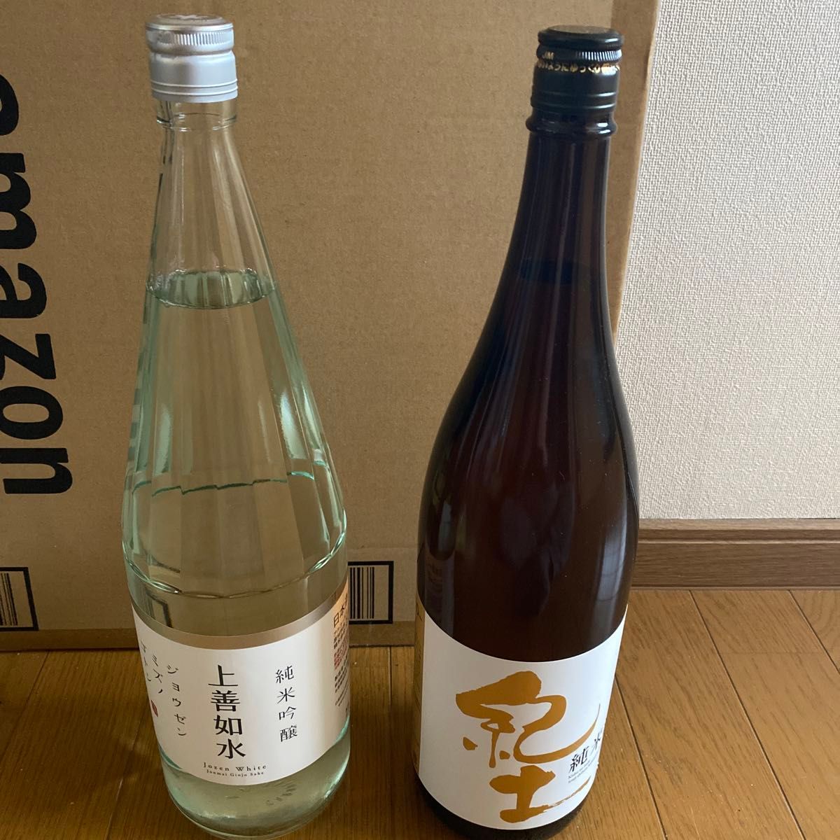 上善如水　じょうせんみずのごとし　新潟県　純米酒　紀土　きど　和歌山県　各　1800ml 2升セット