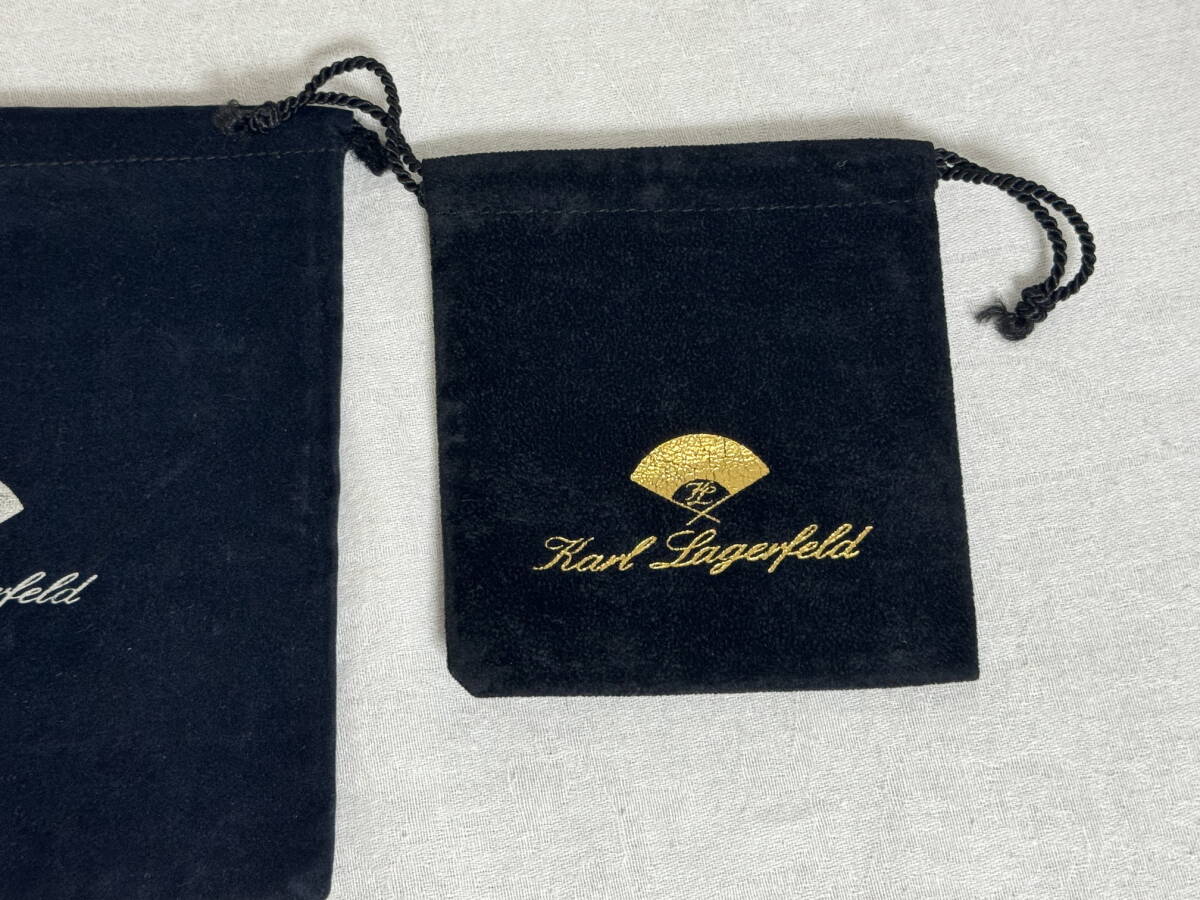 karl lagerfeld 小袋　保存袋　巾着袋　カールラガーフェルド　ジュエリー袋 ｂ_画像4
