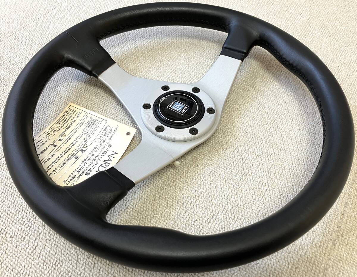 [ unused ]NARDI Nardi gala silver spoke steering gear 365mm FET regular /MOMO/ Momo / Italvolanti /personal/ personal / horn button 