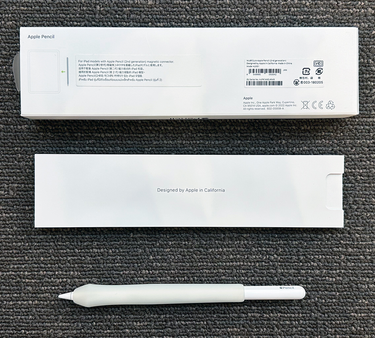 ★☆Apple Pencil 第2世代　MU8F2J/A A2051　ほぼ未使用　エレコムグリップ付　送料無料です☆★_画像3