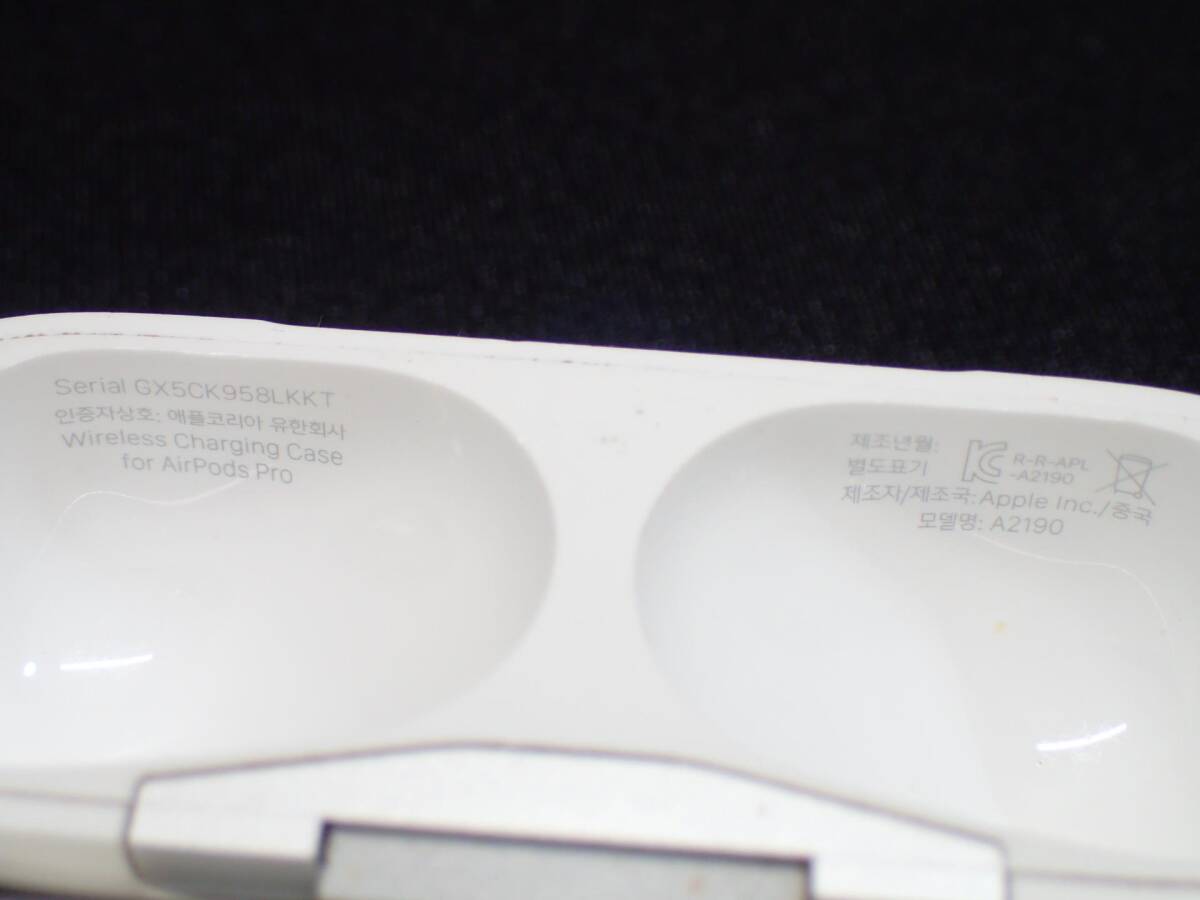 5035[A]通電品♪■正規品■Apple Airpods PRO エアーポッツプロ エアポッツプロ/10点セット/A2190/ケースのみ/ワイヤレスイヤホンケースの画像6