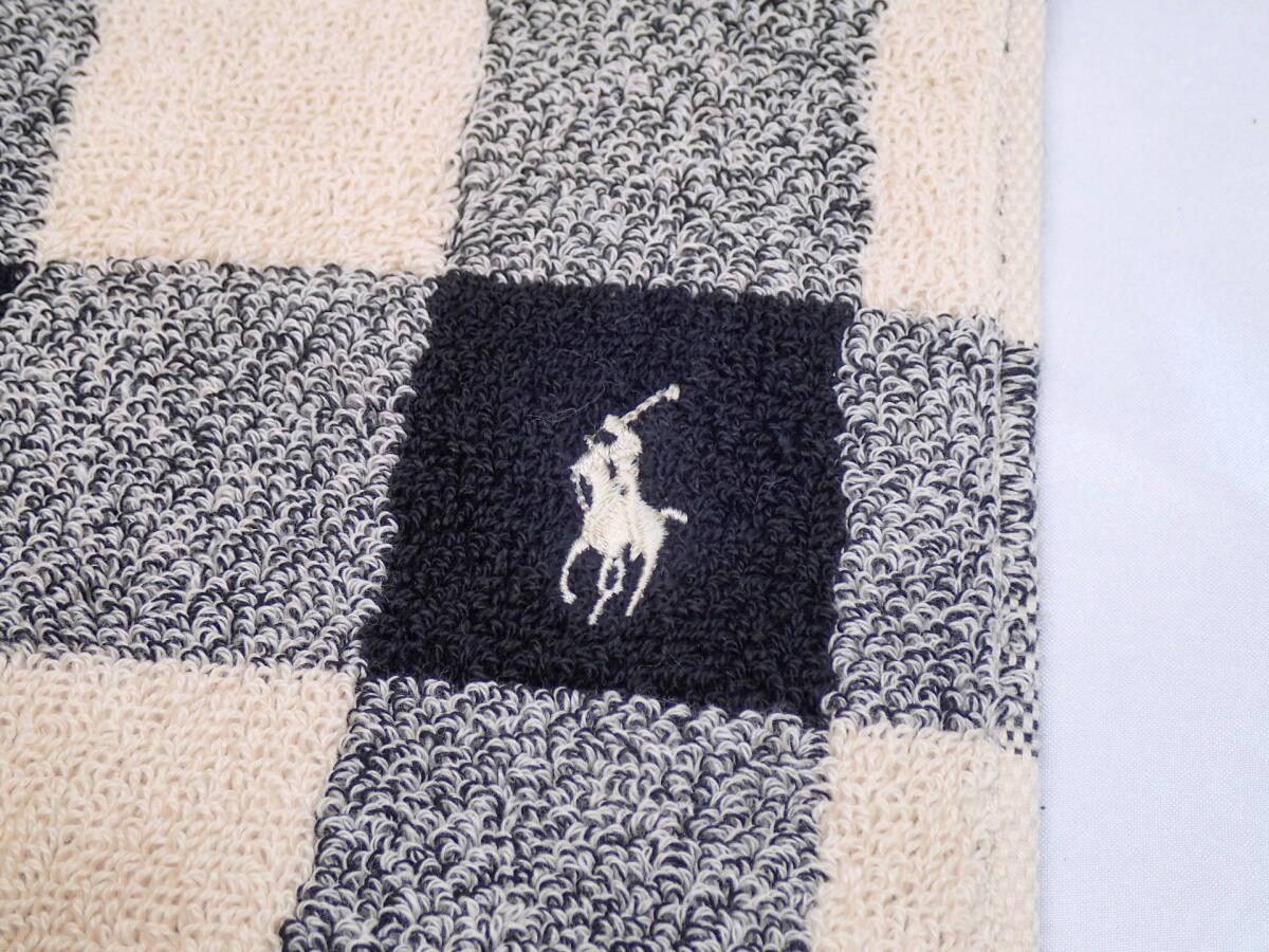 102[A]未使用品♪【RALPH LAUREN◆ラルフローレン】バッファローチェック ウォッシュタオル/約35×35ｃｍ_画像3