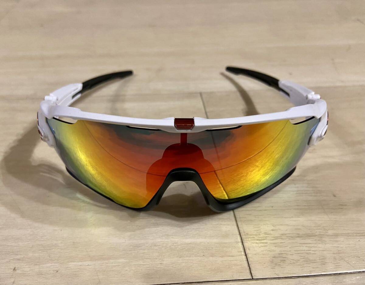 OAKLEY JAWBREAKER 9290-05 中古 新品社外偏光ミラーレンズ交換済み オークリー サングラス スポーツ ランニング_画像8