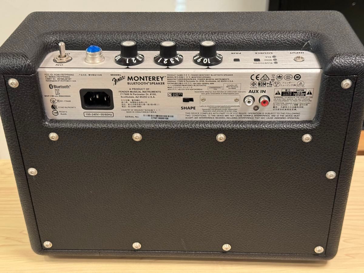Fender MONTEREY BLUETOOTH SPEAKER Black|Yahoo!フリマ(旧 Fender MONTEREY BLUETOOTH SPEAKER Black|Yahoo!フリマ(旧