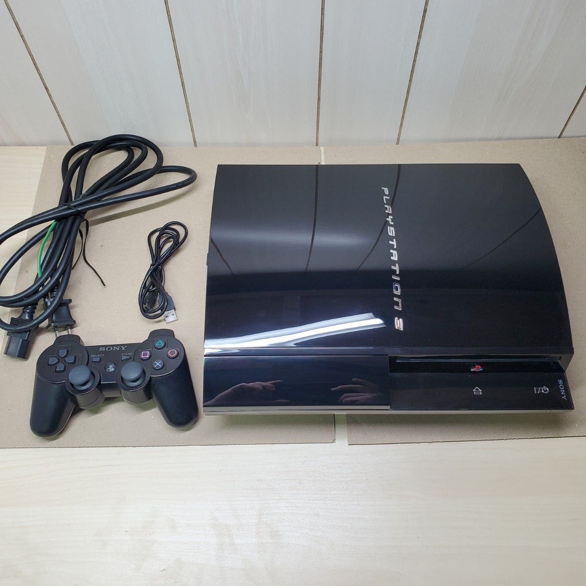 PS3 初期型 CECHB00 500GB プレイステーション3 総起動時間39日 GPU故障対策済み PS1/2/3動作OK