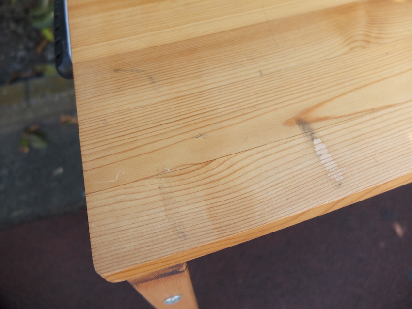 MUJI 無印良品 パイン材 フォールディングデスク 折りたたみ式 折りたたみテーブル 木製 良品計画 ※直接引取り可能商品の画像4