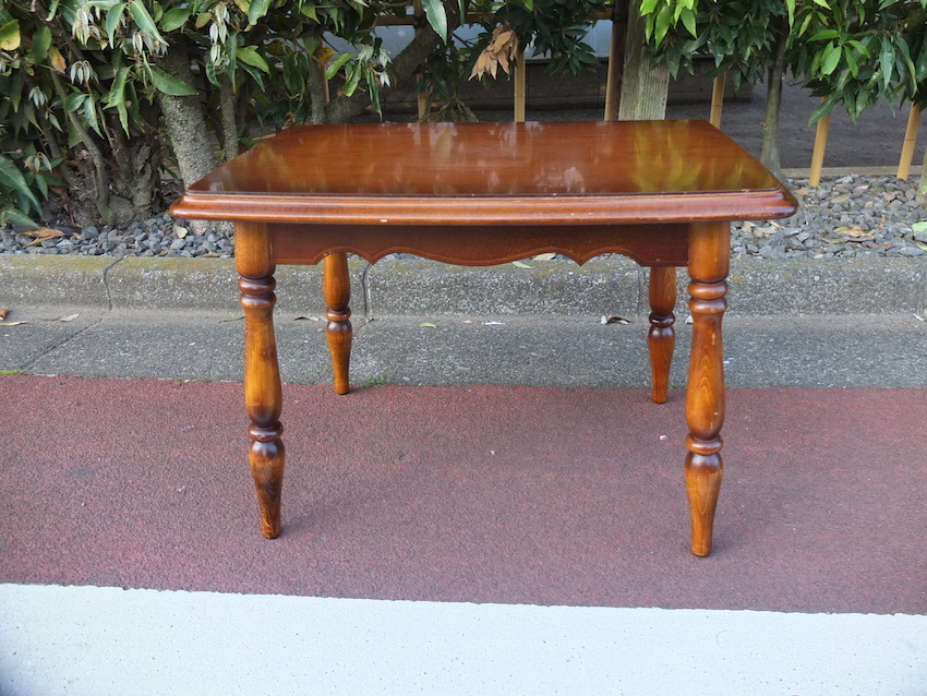 Vintage karimoku「Side Table TC2000JK」カリモク コロニアル サイドテーブル コーヒーテーブル ナイトテーブル ジャパンビンテージの画像2