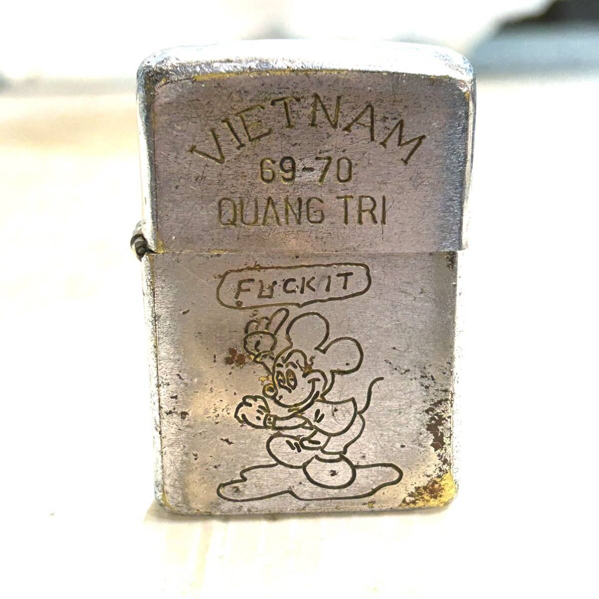Zippo ジッポー ジッポ VIETNAM ベトナムジッポー ミッキーマウス ヴィンテージ 当時物 ミリタリー ディズニー (B3962) の画像1