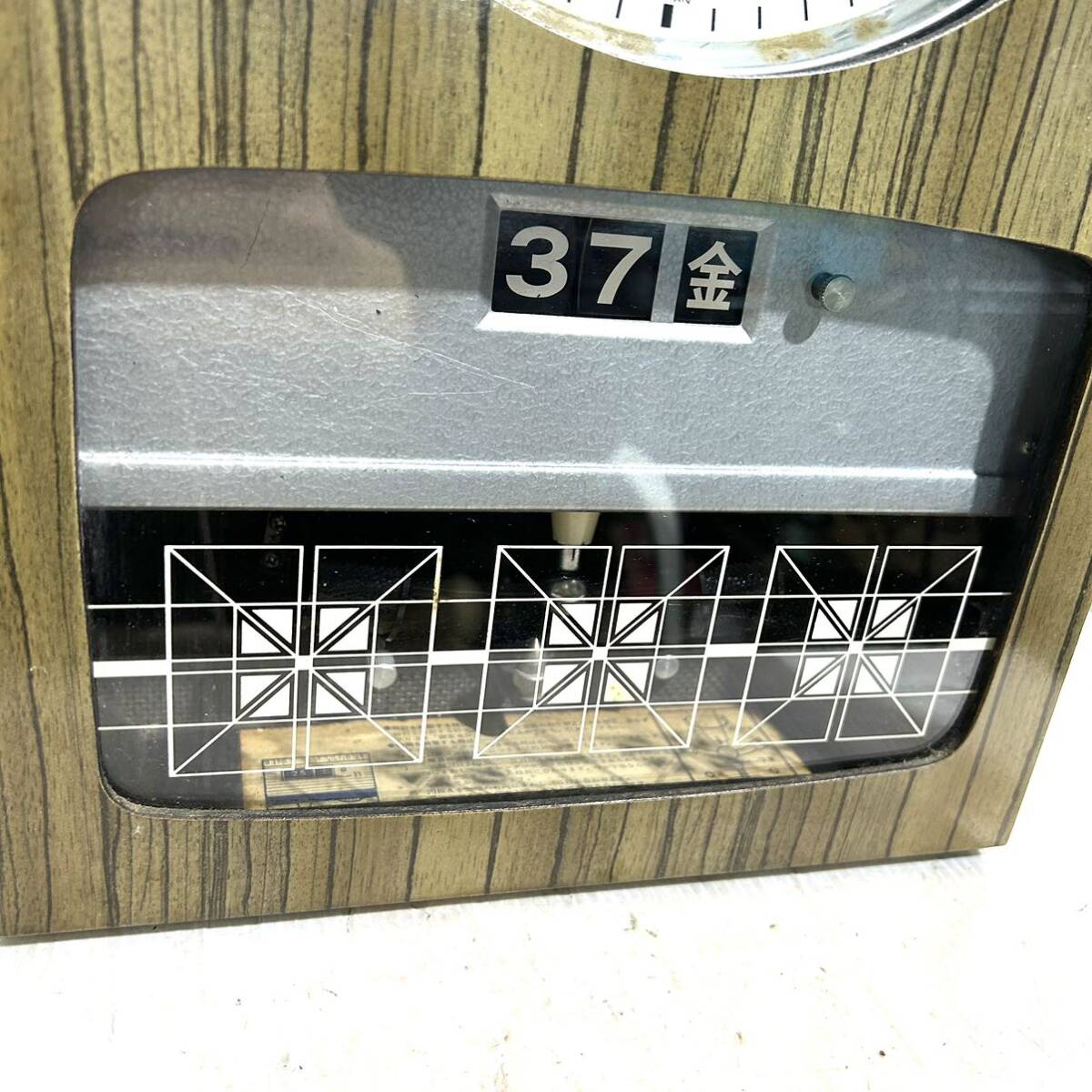 SEIKO TRANSISTOR セイコー ソノーラ 電池式 掛け時計 昭和レトロ 動作未確認 ジャンク 約41.5×26.5cm(B4025)_画像3
