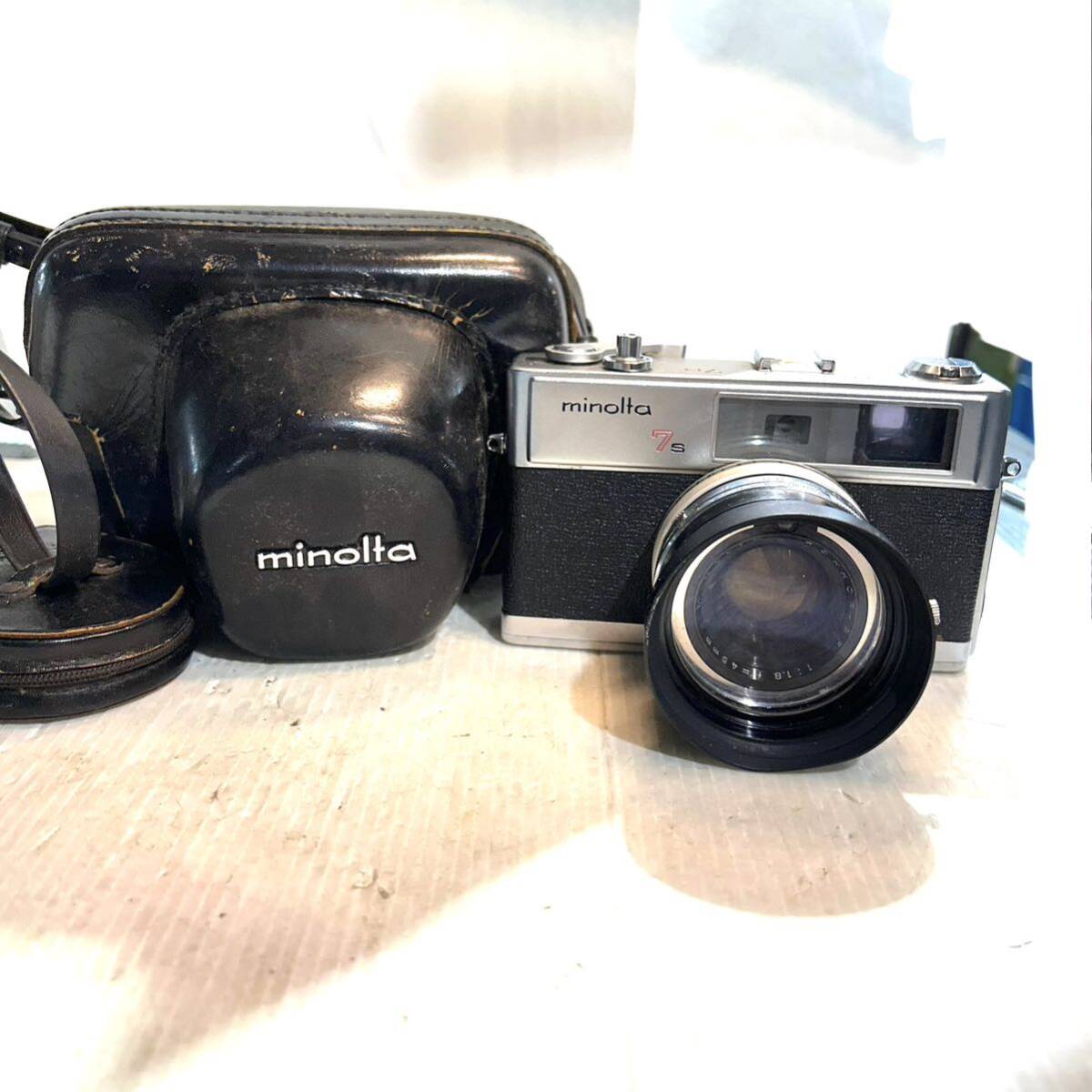 ミノルタ　カメラ　HI-MATIC 7s 1：1.8 f＝45㎜レンズ　minolta　昭和レトロ (B4115)_画像1