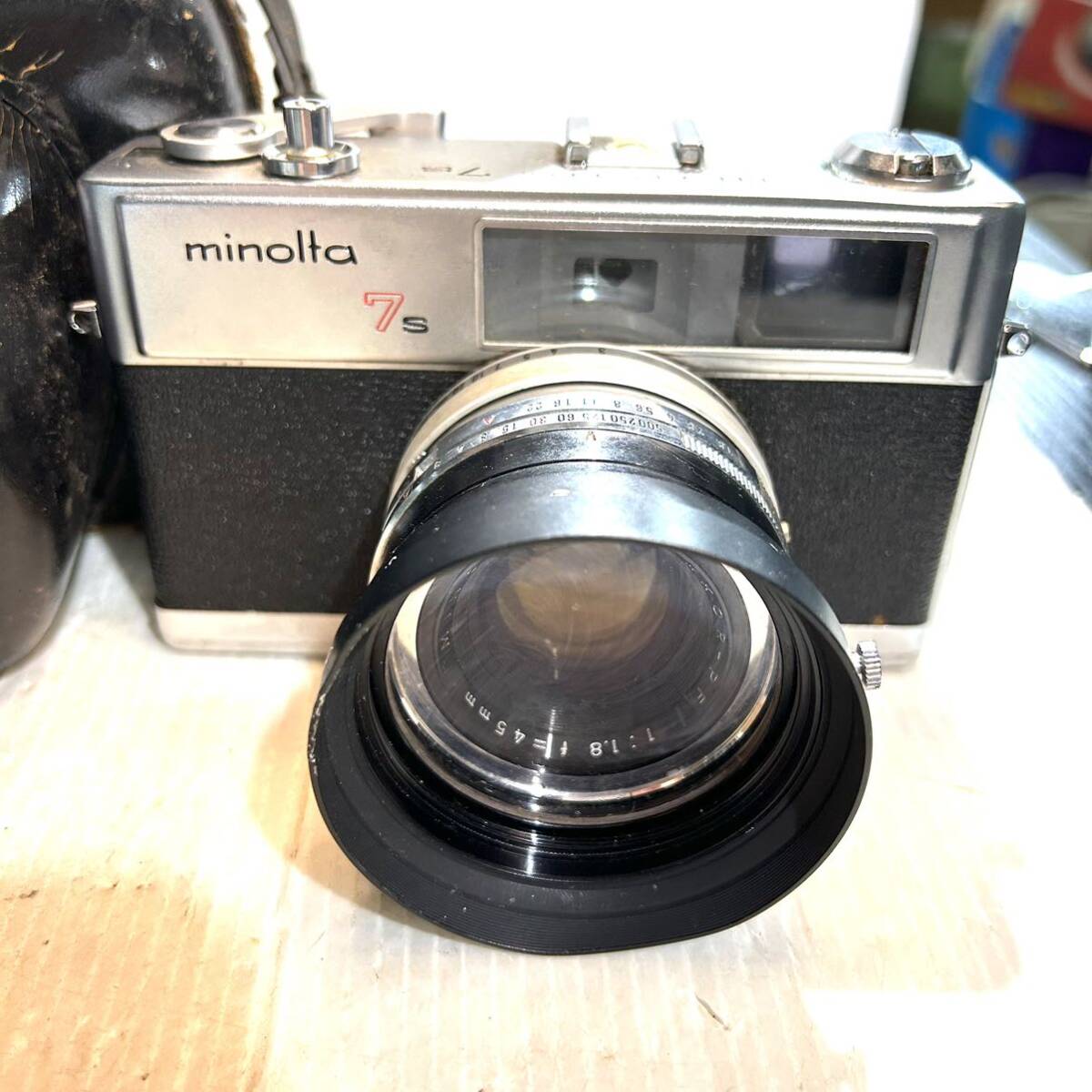 ミノルタ　カメラ　HI-MATIC 7s 1：1.8 f＝45㎜レンズ　minolta　昭和レトロ (B4115)_画像2