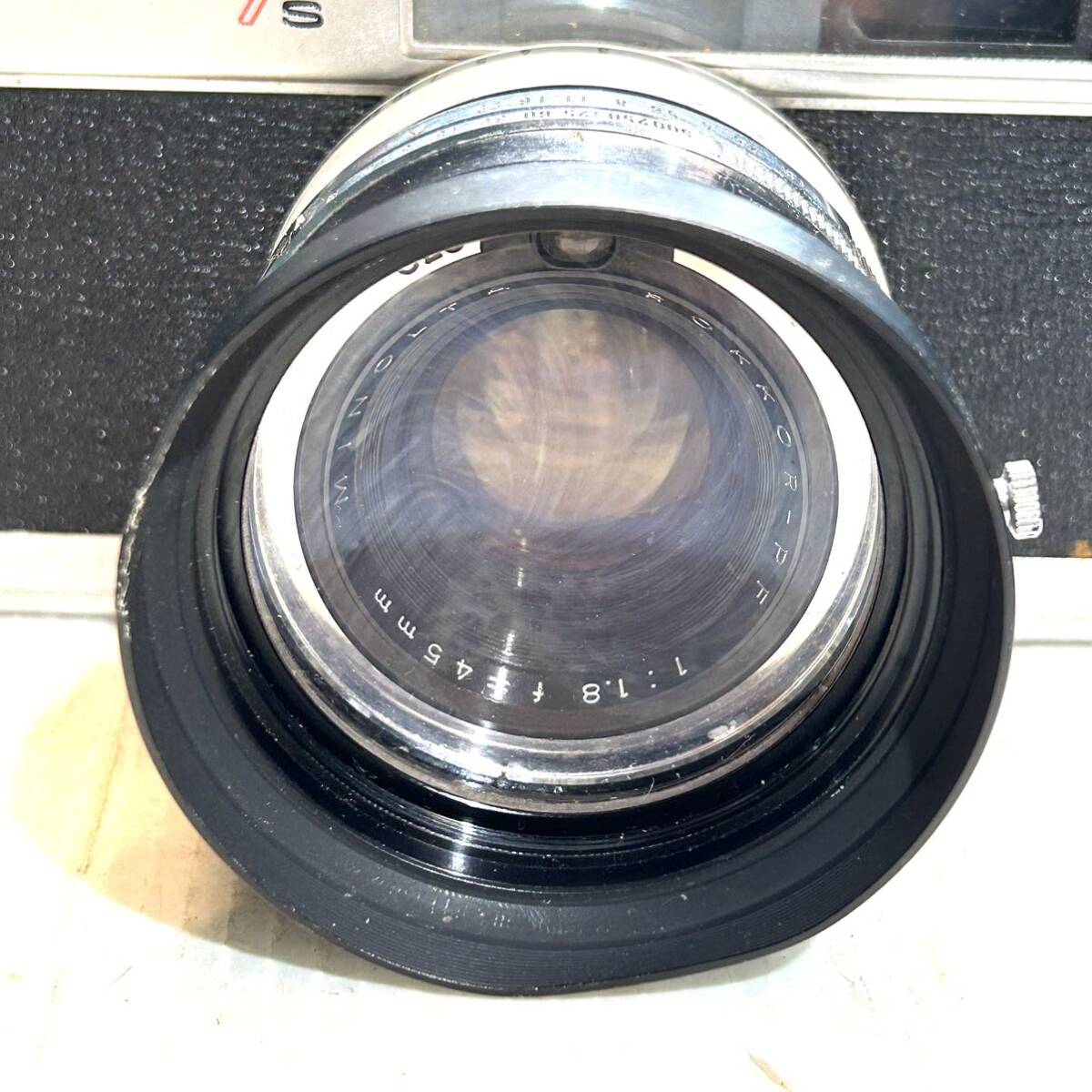 ミノルタ　カメラ　HI-MATIC 7s 1：1.8 f＝45㎜レンズ　minolta　昭和レトロ (B4115)_画像3