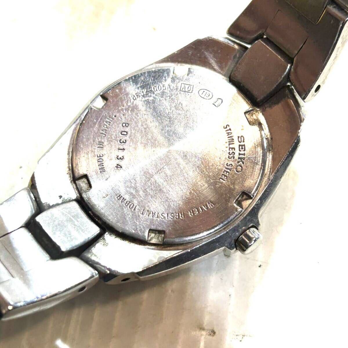 SEIKO セイコー PERPETUAL CALENDAR パーペチュアルカレンダー クォーツ メンズ腕時計 不動 (B4128)_画像5