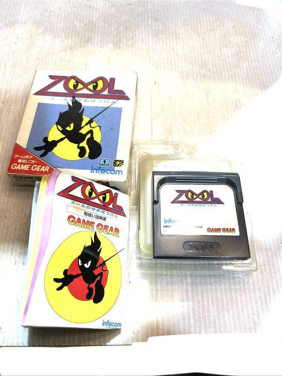 [ rare ] game soft Zoo ru. ...... box instructions attaching Game Gear Sega operation not yet verification present condition goods (B4091)