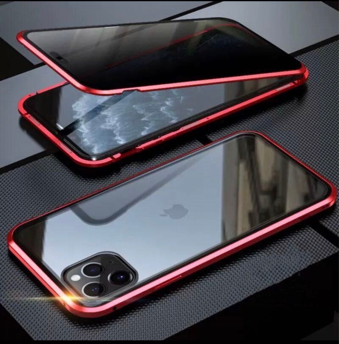 iPhone11ケース iPhone11proケース 全面保護 360度フルカバー　マグネット　覗き見防止　新品 両面強化ガラス