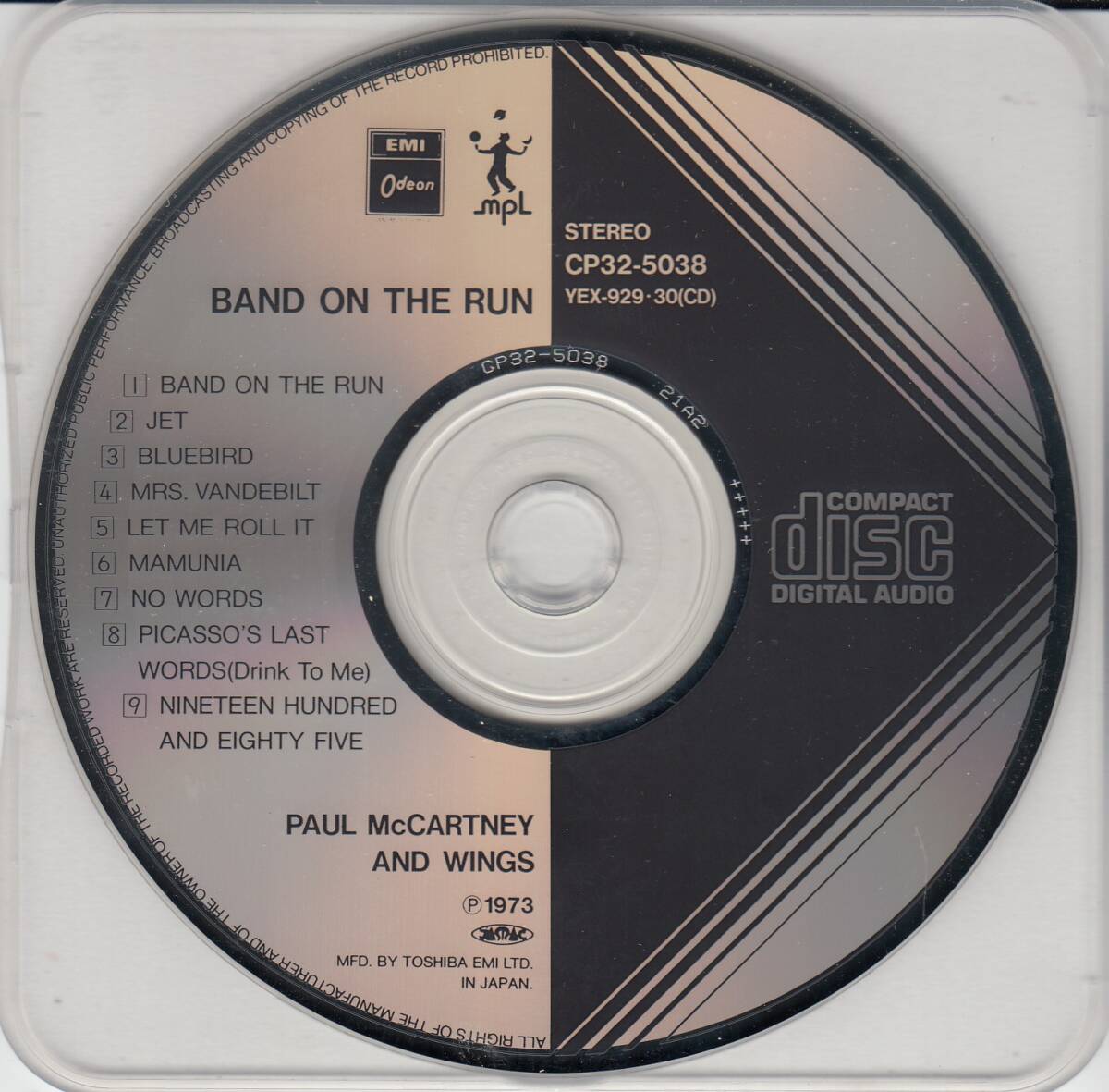 国 Paul McCartney & Wings Band On The Run 特殊CDケース商品◆規格番号■CP32-5038◆送料無料■即決●交渉有