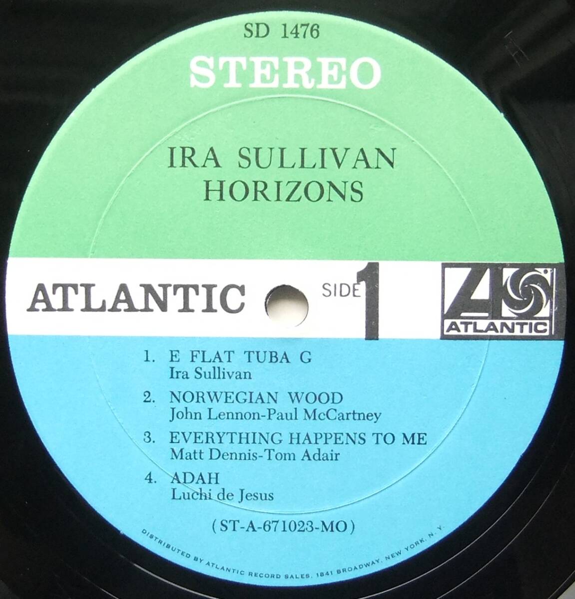 ◆ IRA SULLIVAN / Horizons ◆ Atlantic SD 1476 (green/blue) ◆ V_画像3