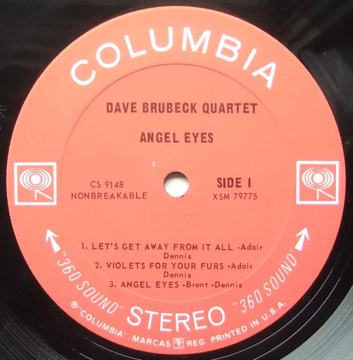 ◆ DAVE BRUBECK Quartet / Angel Eyes ◆ Columbia CS 9148 (2eye) ◆_画像3