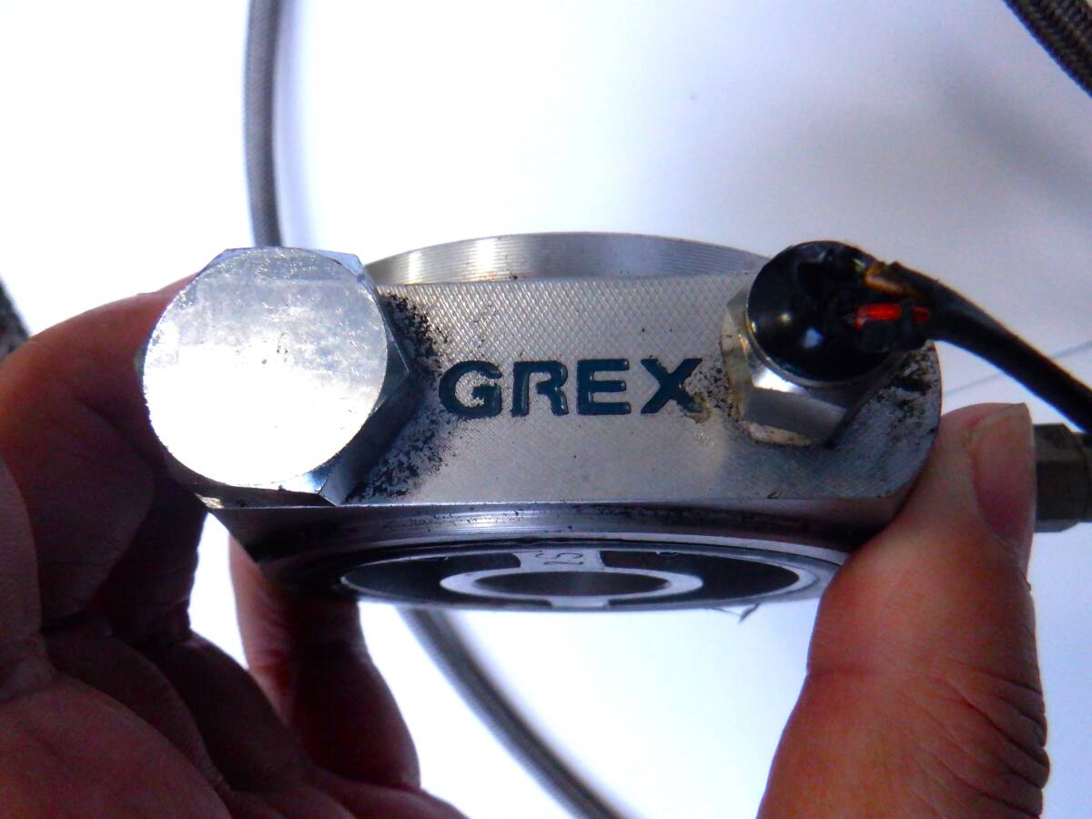 オイルセンサーアタッチメント　GREX　油温計　油圧計　オイルブロックアタッチメント　ステンメッシュホース付き　RB25　RB26 R32 R33_画像2