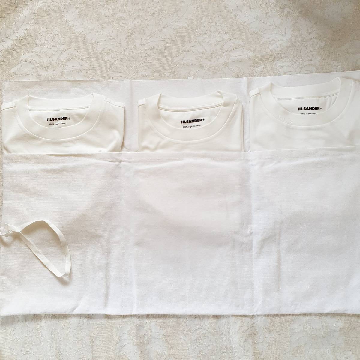 【新品・未使用】Jil Sander ロゴラベル コットンTシャツ 3枚セット　ホワイト　J47GC0001J45048　XLサイズ_画像6