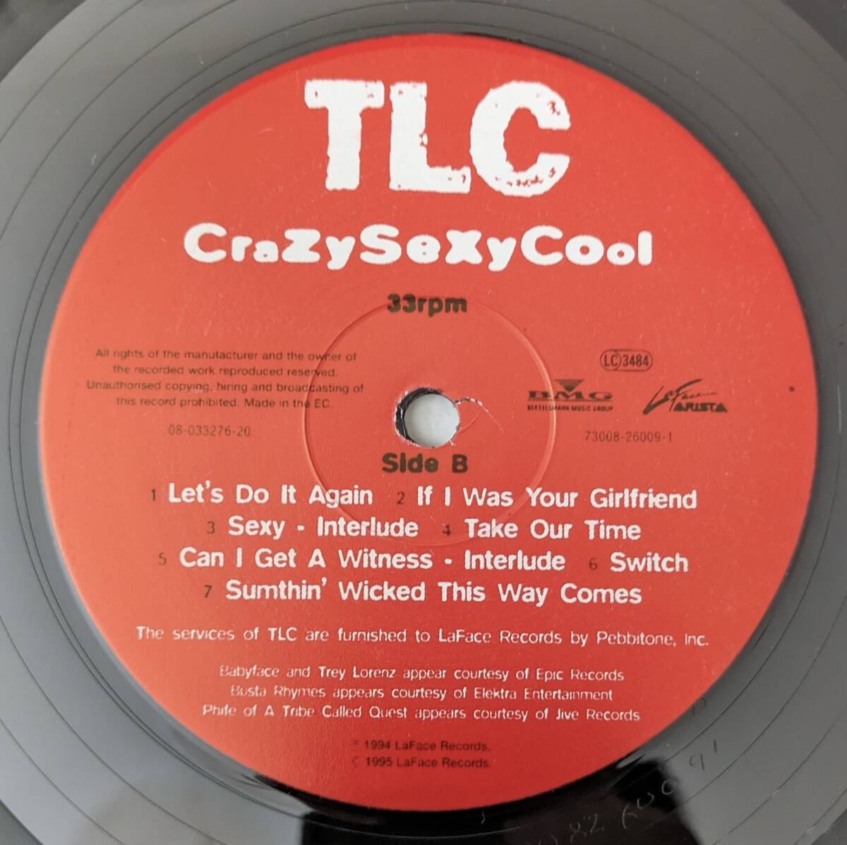 【アナログ盤 LPレコード】TLC / Crazy Sexy Cool 輸入盤_画像3
