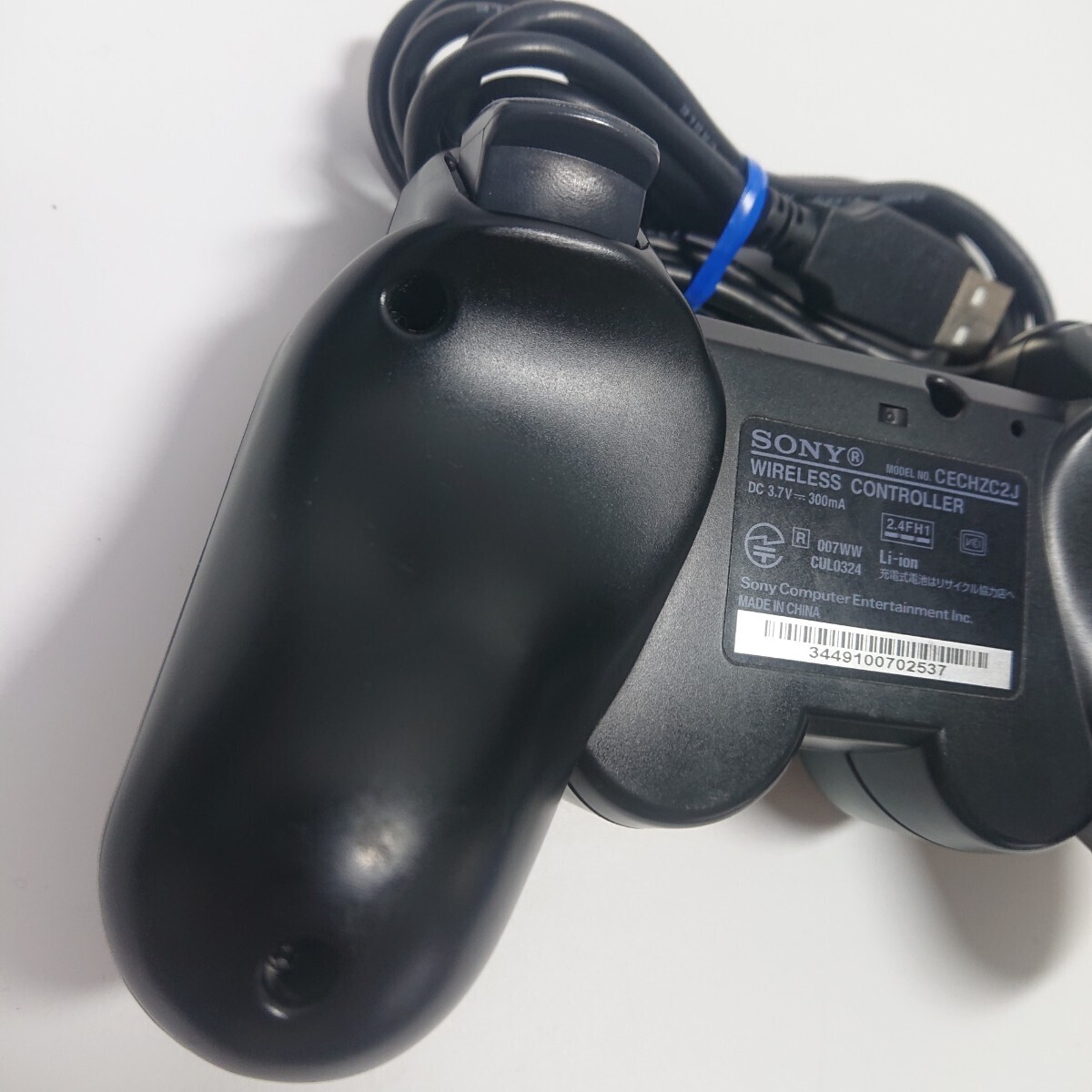 【清掃済み】PS3 純正 コントローラー DUALSHOCK3 SONY デュアルショック3 USBケーブル ブラックの画像4