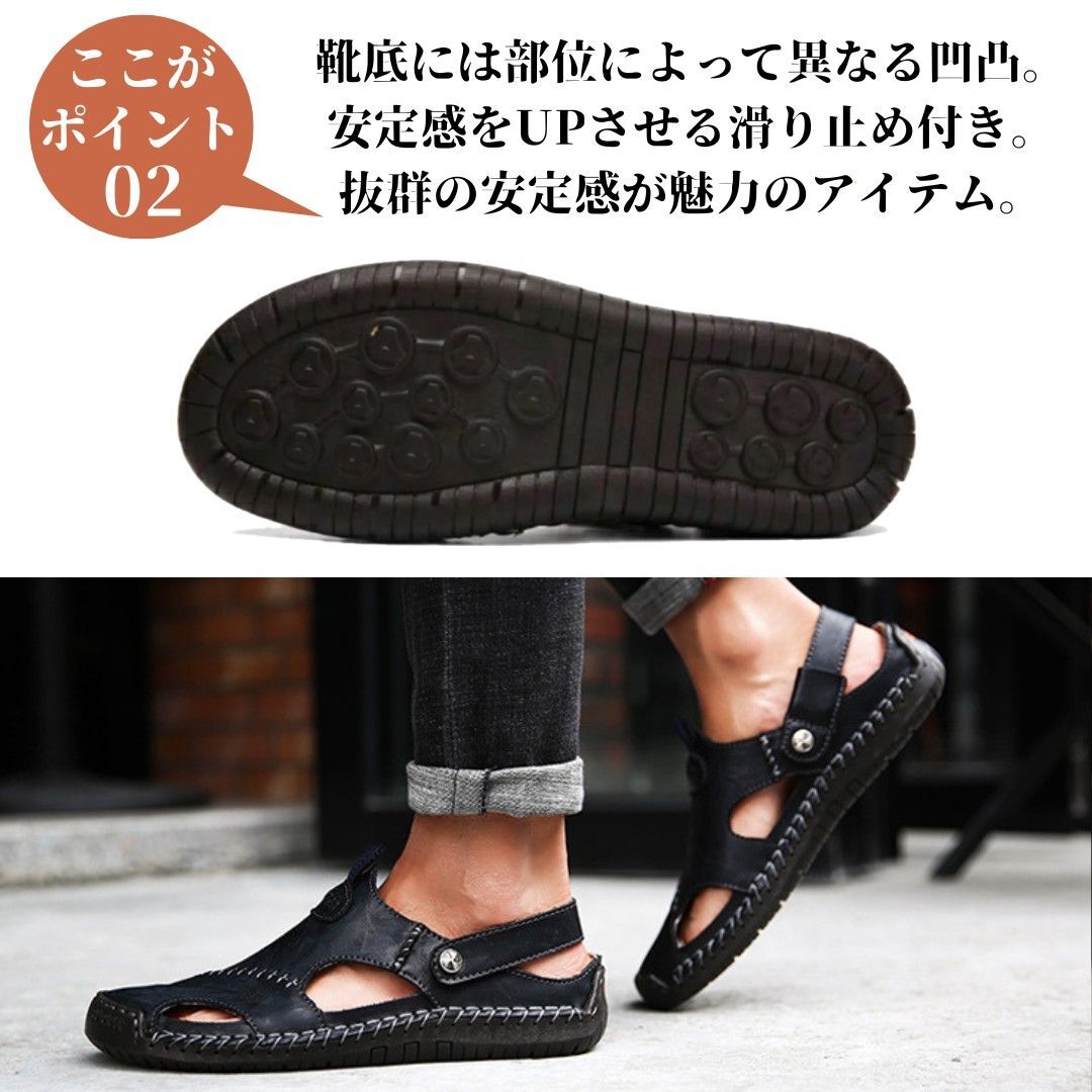  сандалии мужской кожа 2way натуральная кожа модный мягкий предотвращение скольжения кожа обувь Brown 27.0