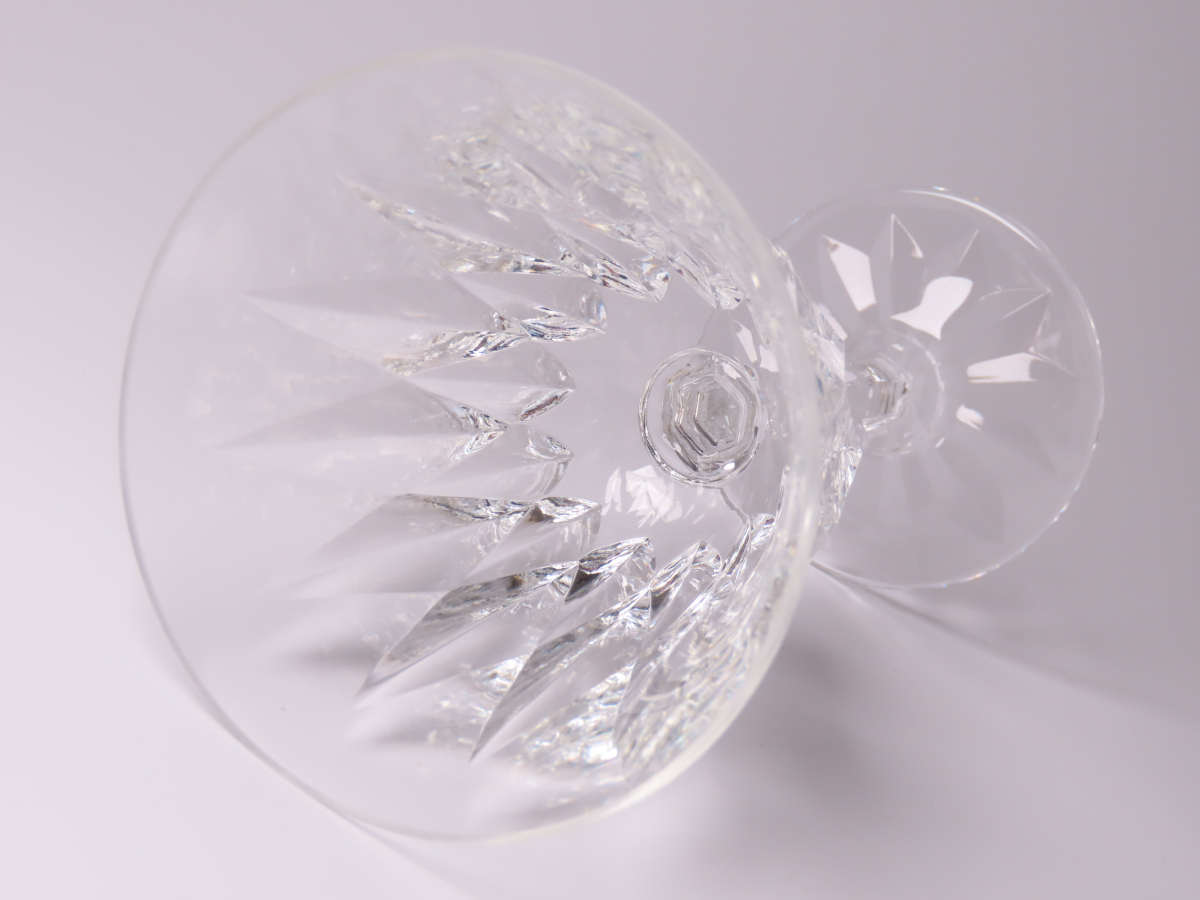 【ONE'S】SAINT LOUIS サンルイ 最高級クリスタル ワイングラス 極上細密造 3客揃 ガラス工芸_画像6