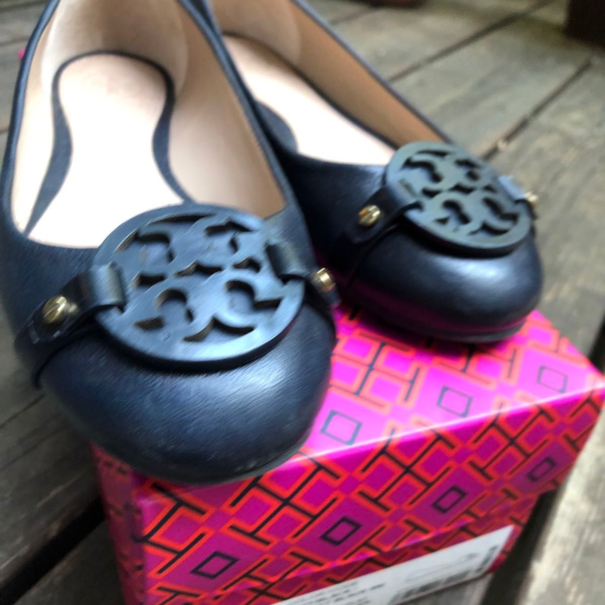 Tory Burch Chelsy cap-toe ballet flat トリバーチ　バレーフラット　23cm