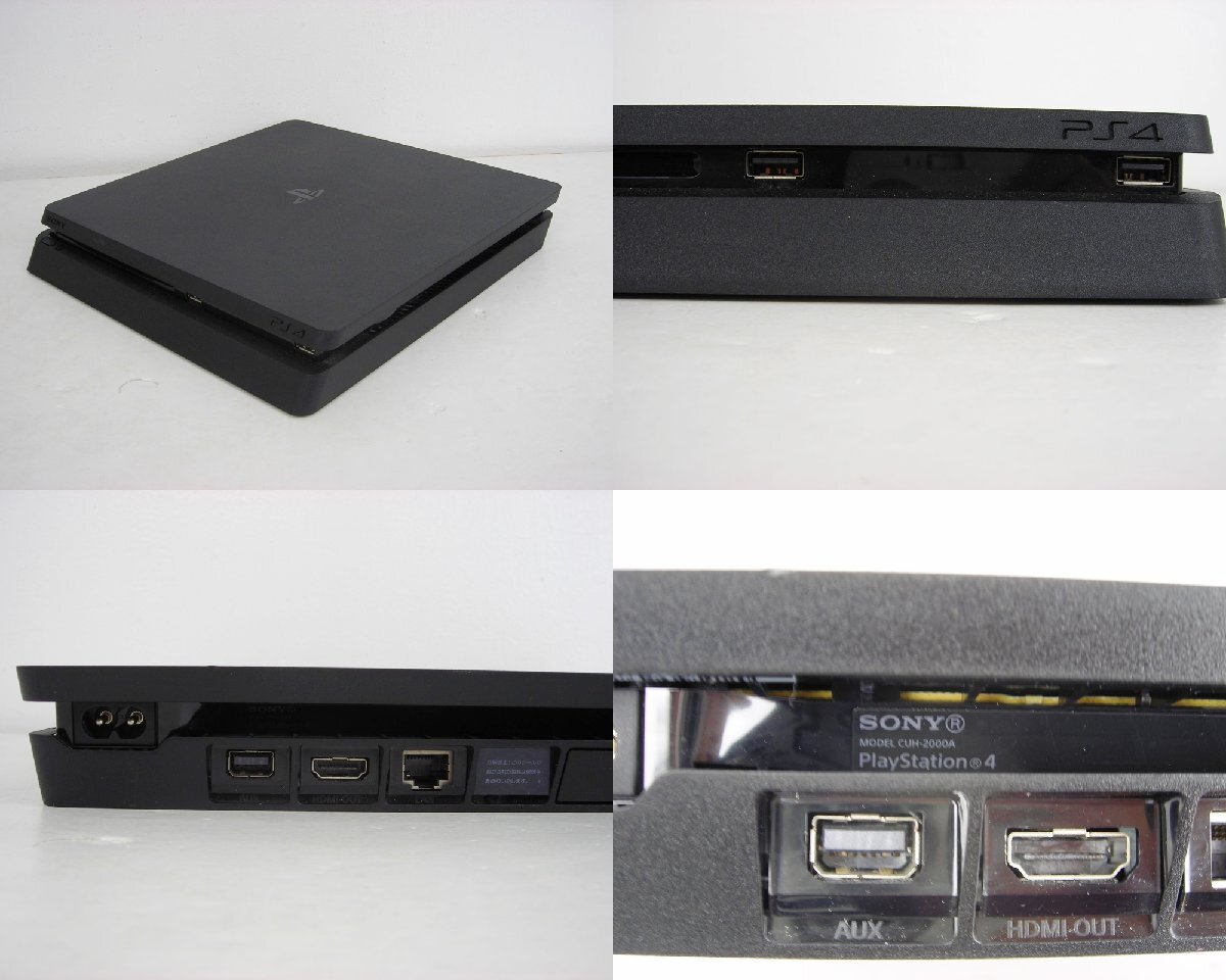 ジャンク品★PS4　本体2台（CUH-2000A/2200A）/ コントローラー　CUH-ZCT2J×5台　★初期化済★動作未確認★現状品【ゲ-661】_画像2