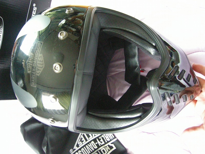 ハーレー純正 ヘルメット ＸＸＬ スティンガー 黒半マット BELL バイザー付きの画像8