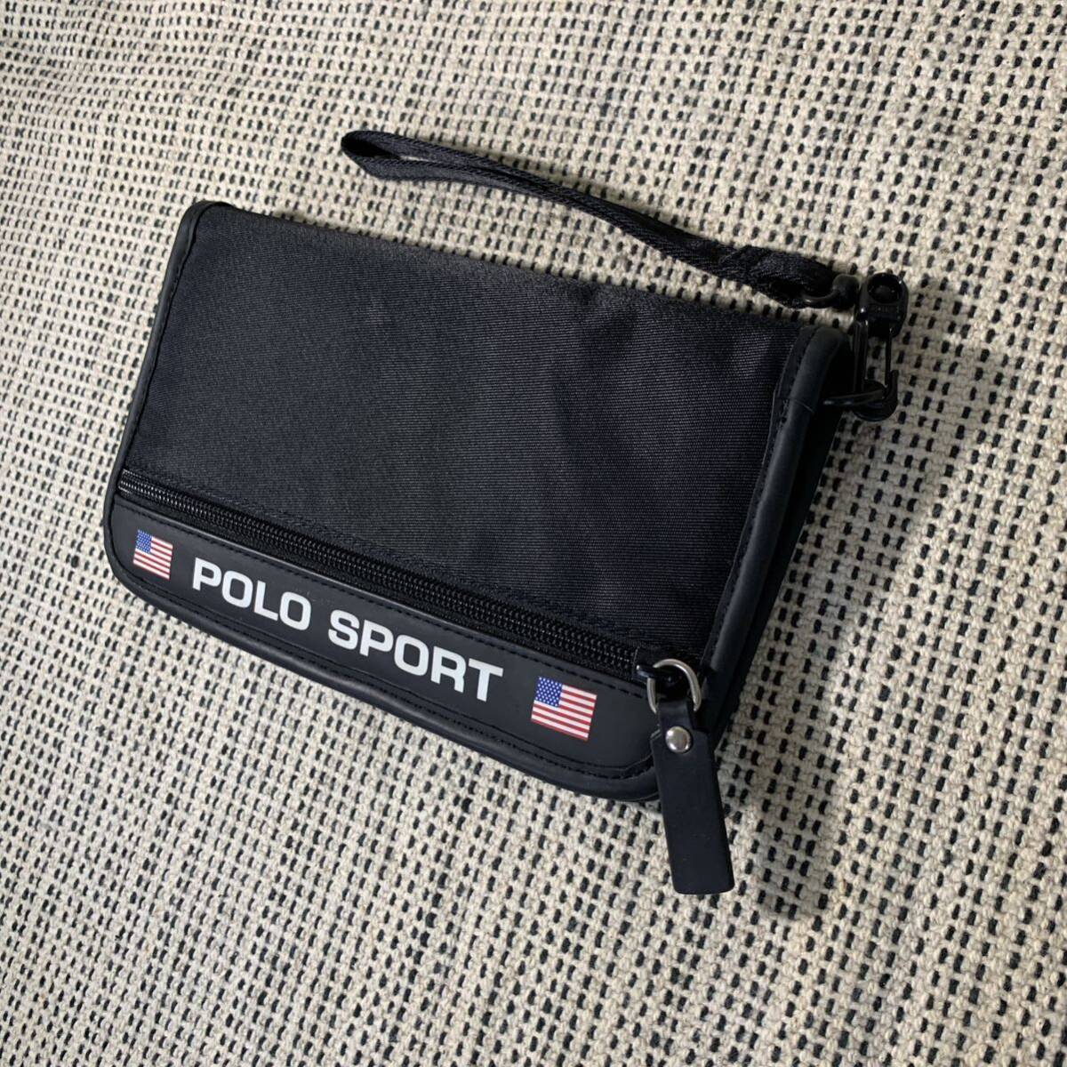 【ほぼ新品】90s POLO SPORT ポロスポーツ Ralph Lauren ラルフローレン ウォレット パスポートケース 長財布 ヴィンテージ_画像2