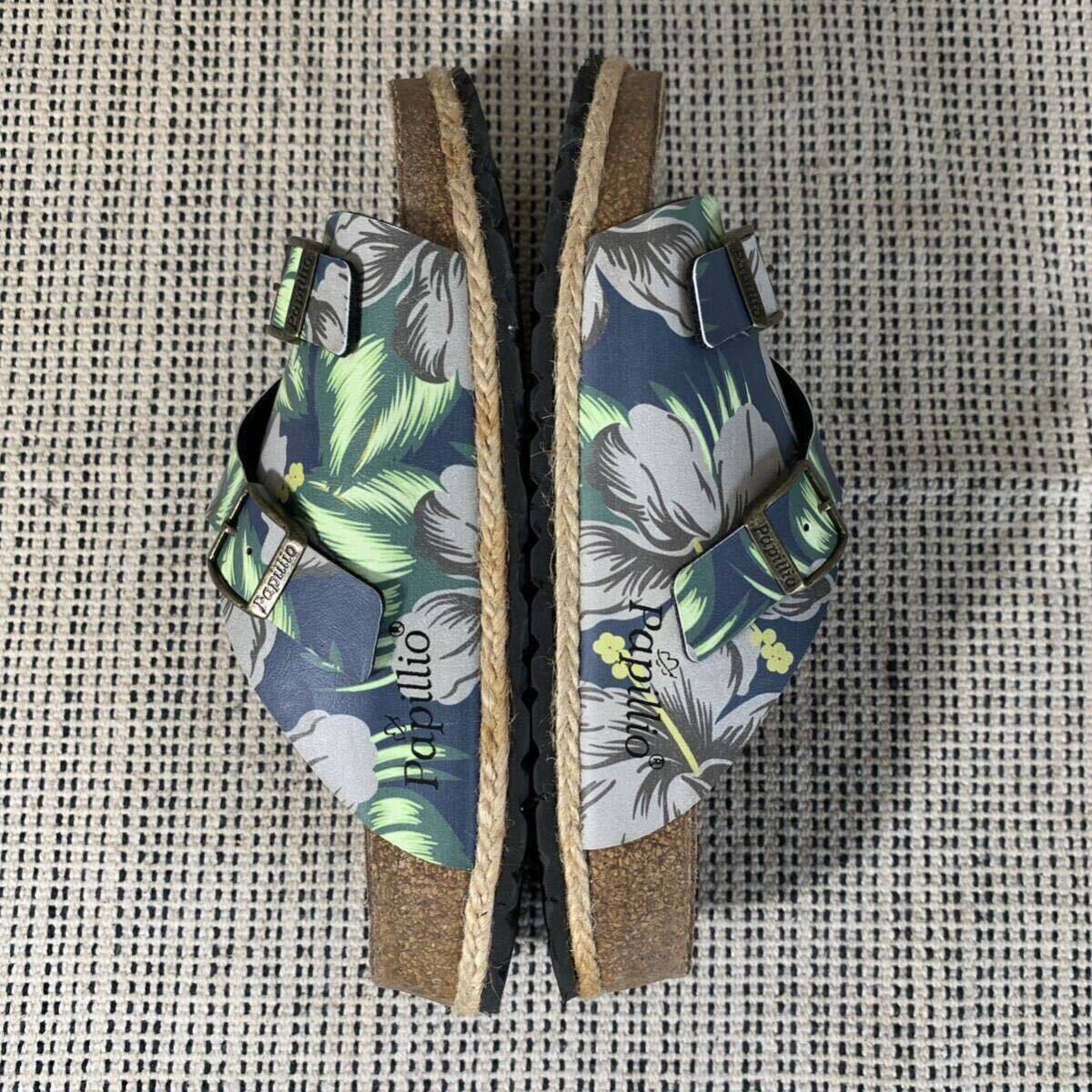 【美品】BIRKENSTOCK PAPILLIO ビルケンシュトック パピリオ ZURICH チューリッヒ サンダル 花柄 フラワー ハイビスカス ボタニカル アロハ_画像8