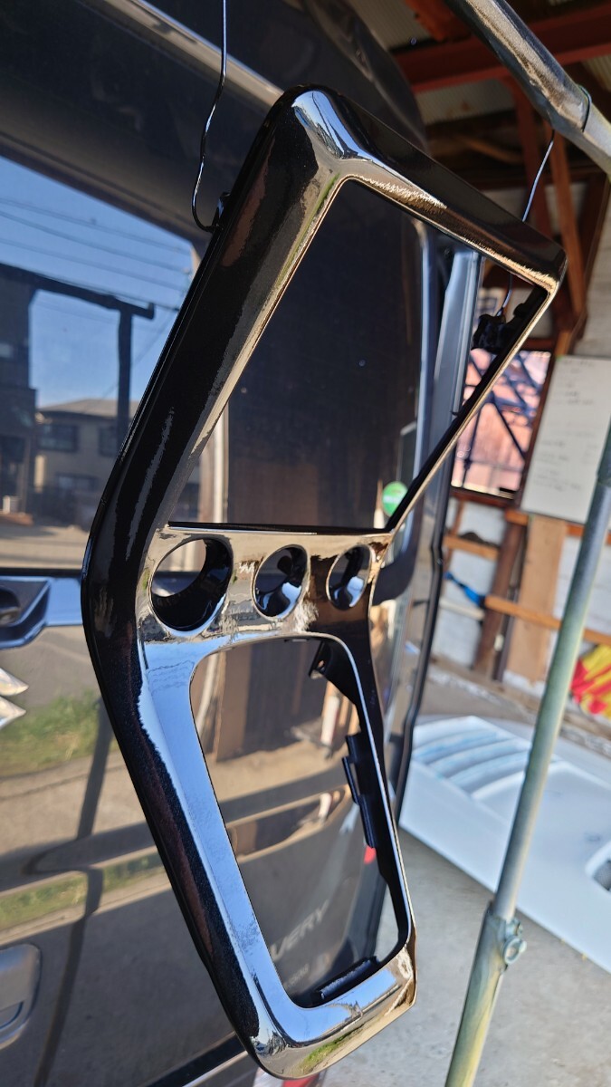 S15 シルビア シフトパネル レクサス グラファイトブラックガラスフレーク 塗装済 未使用_画像2