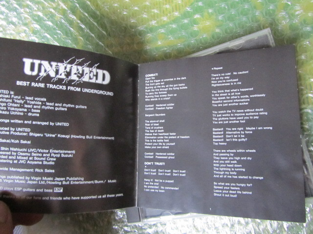 UNITED Best Rare Tracks from Undergroundユナイテッド　ベスト・トラックス・フロム・アンダーグラウンドジャパメタ スラッシュメタル_画像3