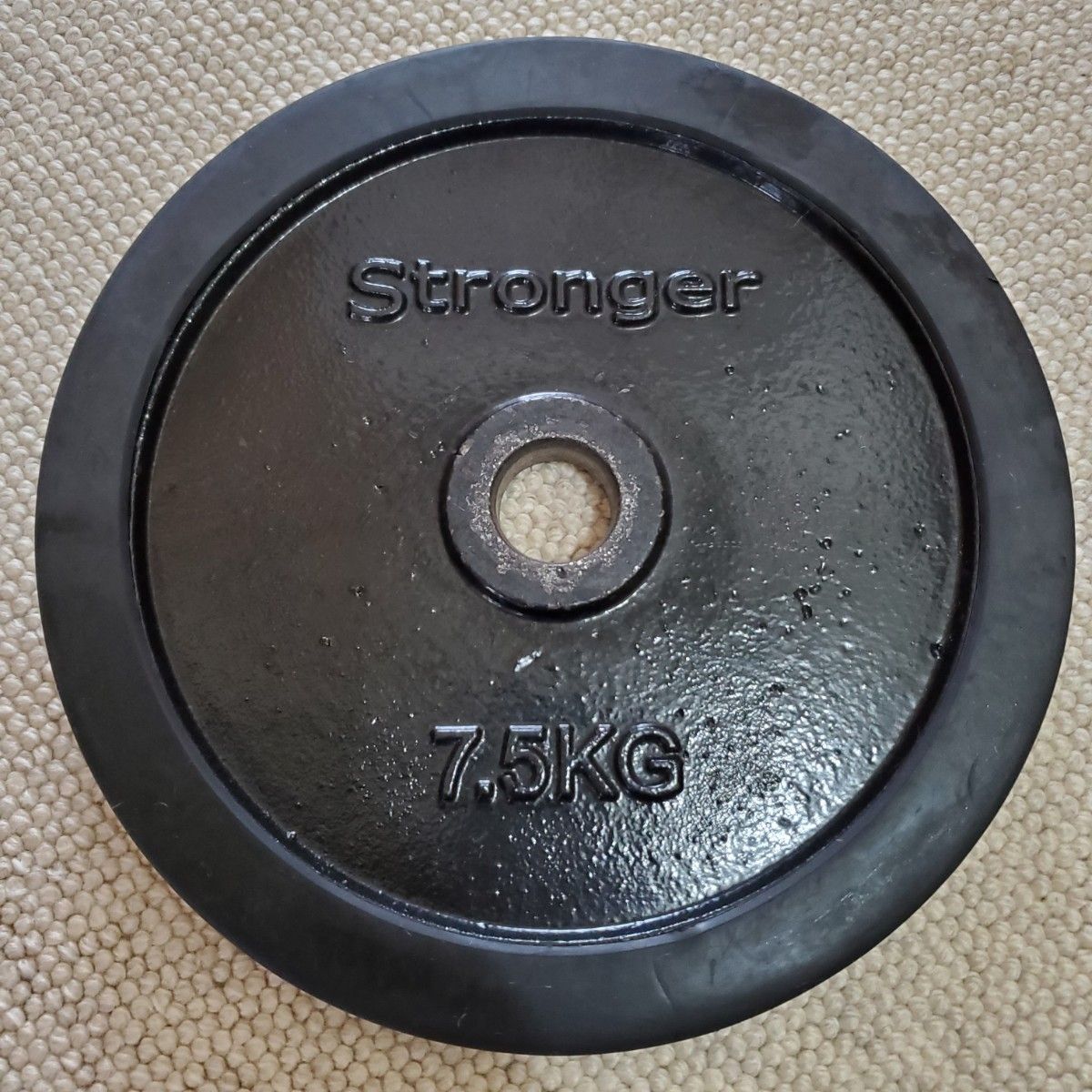 Stronger ラバー ダンベルプレート 7.5kg 2枚 合計15kg