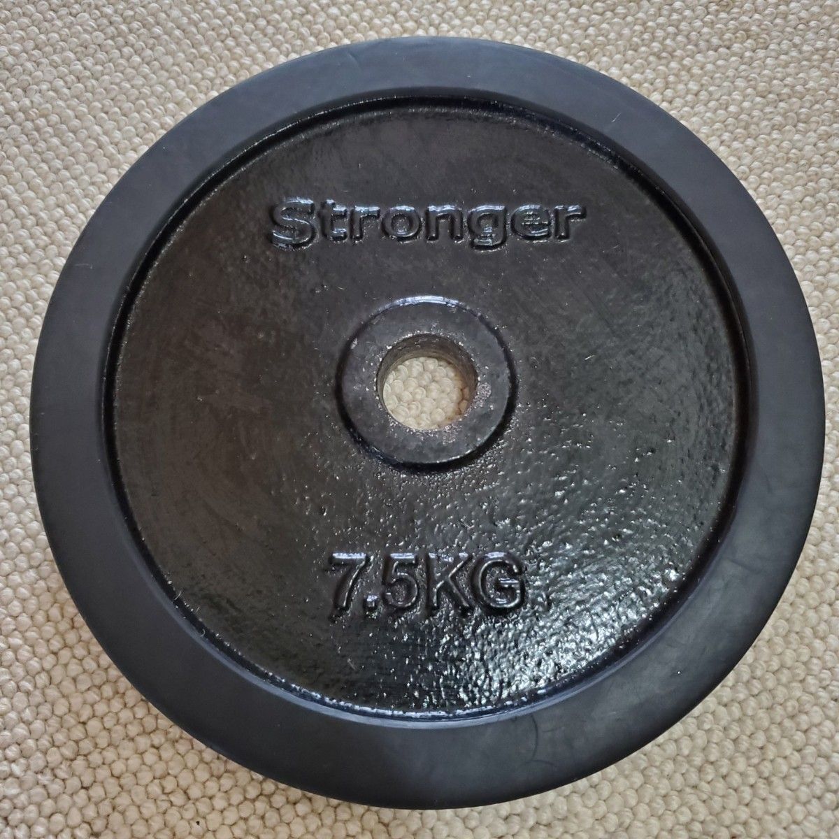Stronger ラバー ダンベルプレート 7.5kg 2枚 合計15kg